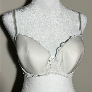 Elegant White Lace Bra